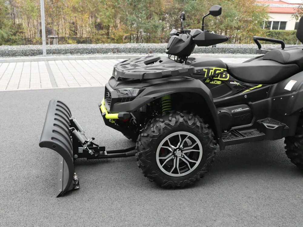 Odpružená sněhová radlice včetně s rychloupínacího adaptéru SHARK SNOW PLOW DELUXE barva černá, šířka 152 cm