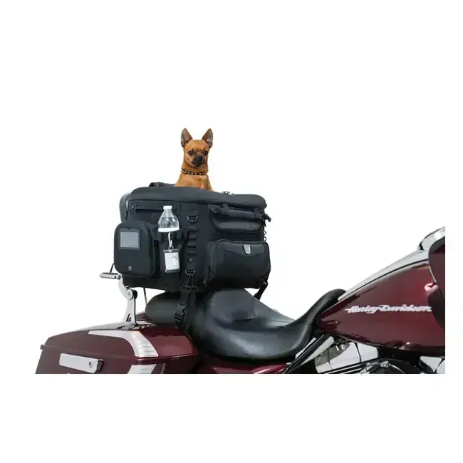 Textilní brašna na sedadlo motocyklu pro psa KURYAKYN GRAND PET PALACE