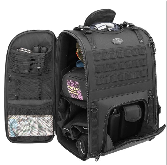 Zadní brašna na sedadlo pro Chopper Saddlemen  S3500 Tactical Sissy Bar Bag