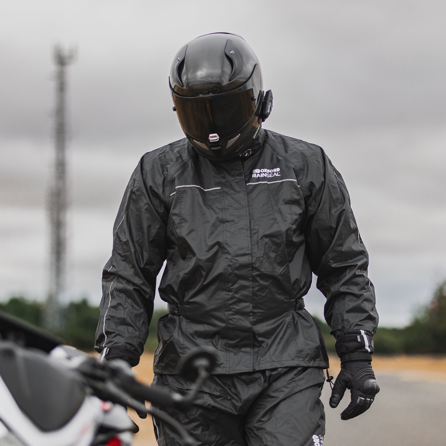 Nepromokavá bunda/pláštěnka OXFORD RAIN SEAL černá