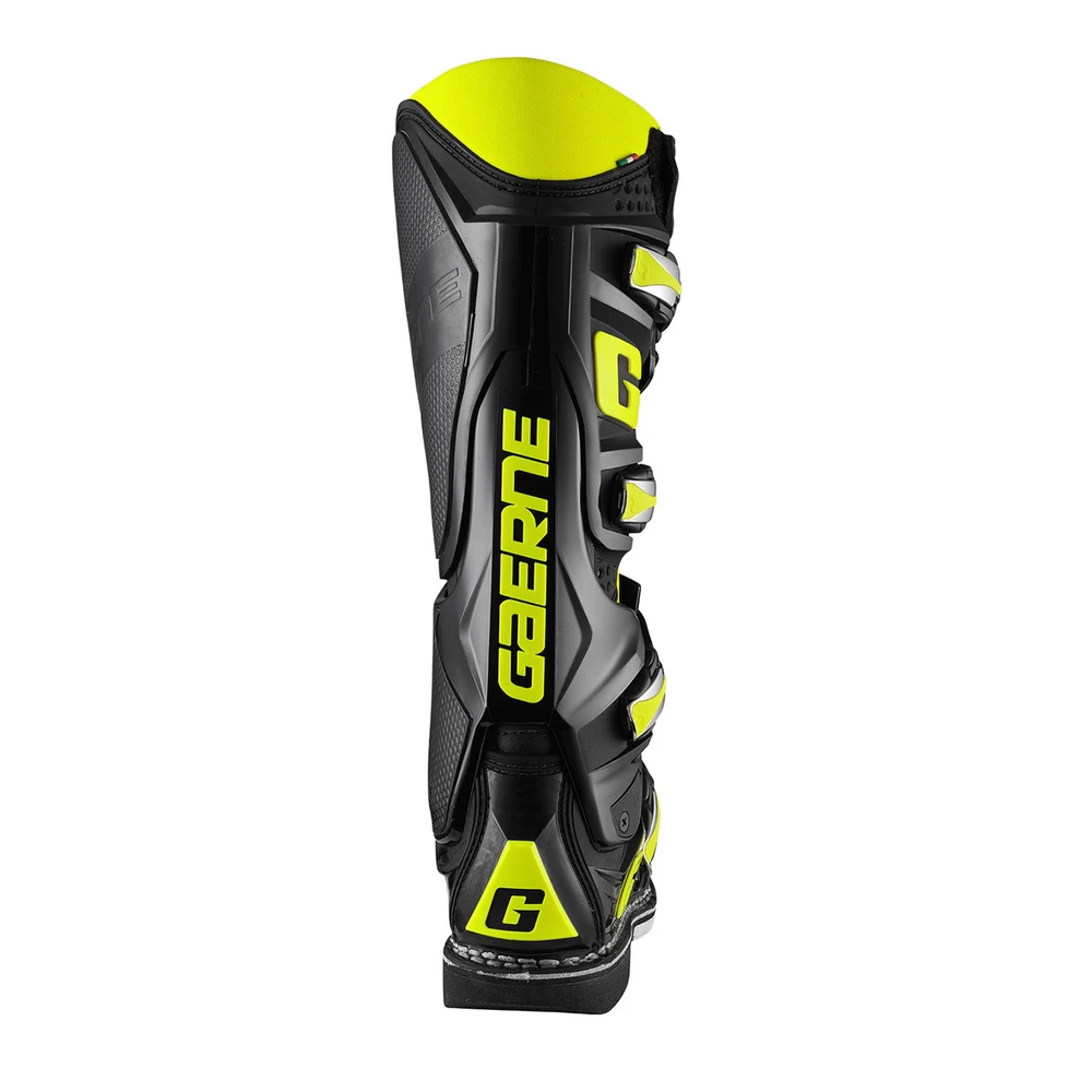 Motokrosové boty Gaerne SG 12 černá/žlutá fluo 