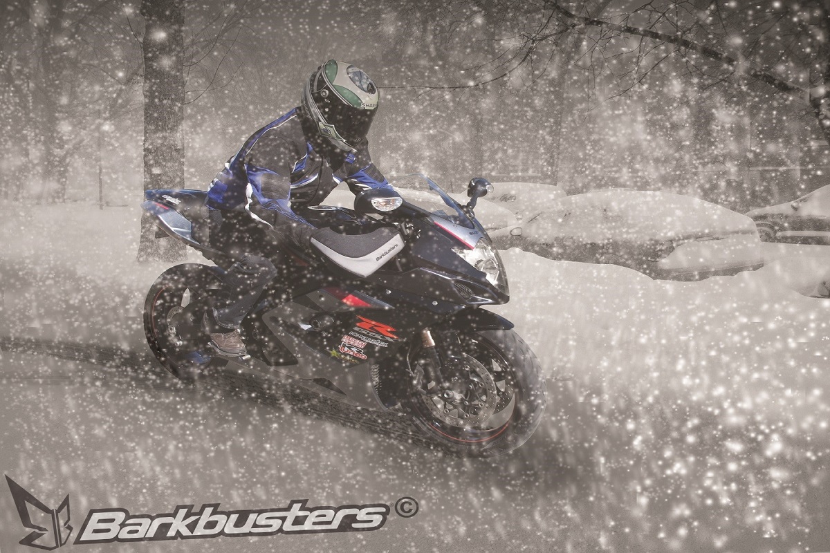 Ochranné návleky proti nepříznivému počasí na řidítka motocyklu BARKBUSTERS HANDGUARD BBZ černá/šedá - pár