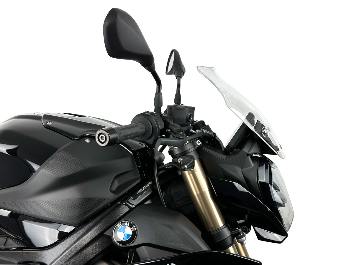 Plexi motocyklu WRS TOURING pro BMW S 1000 R rok 2022-2023, výška 31 cm, šíře 33 cm, barva čirá