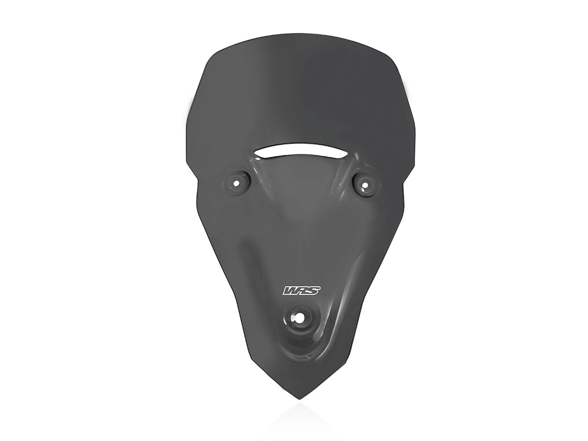 Plexi motocyklu WRS verze SPORT pro motocykly TRIUMPH TIGER SPORT 660 ABS rok 2022-2024, výška 46 cm, šíře 33 cm, barva tmavě kouřová