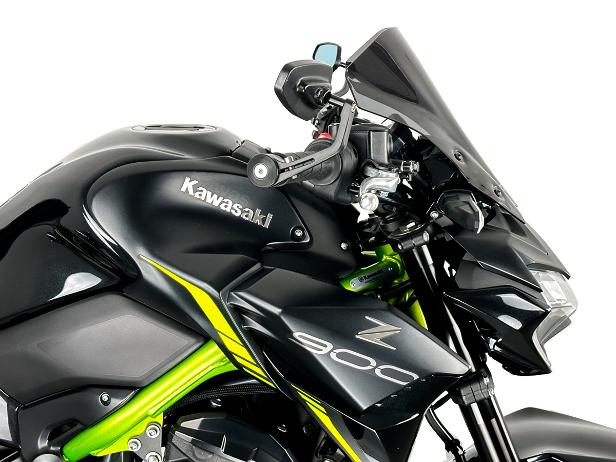 Plexi motocyklu WRS verze TOURING pro motocykly KAWASAKI Z 900 ABS rok 2020-2024, výška 31 cm, šíře 37 cm, , barva tmavě kouřová  