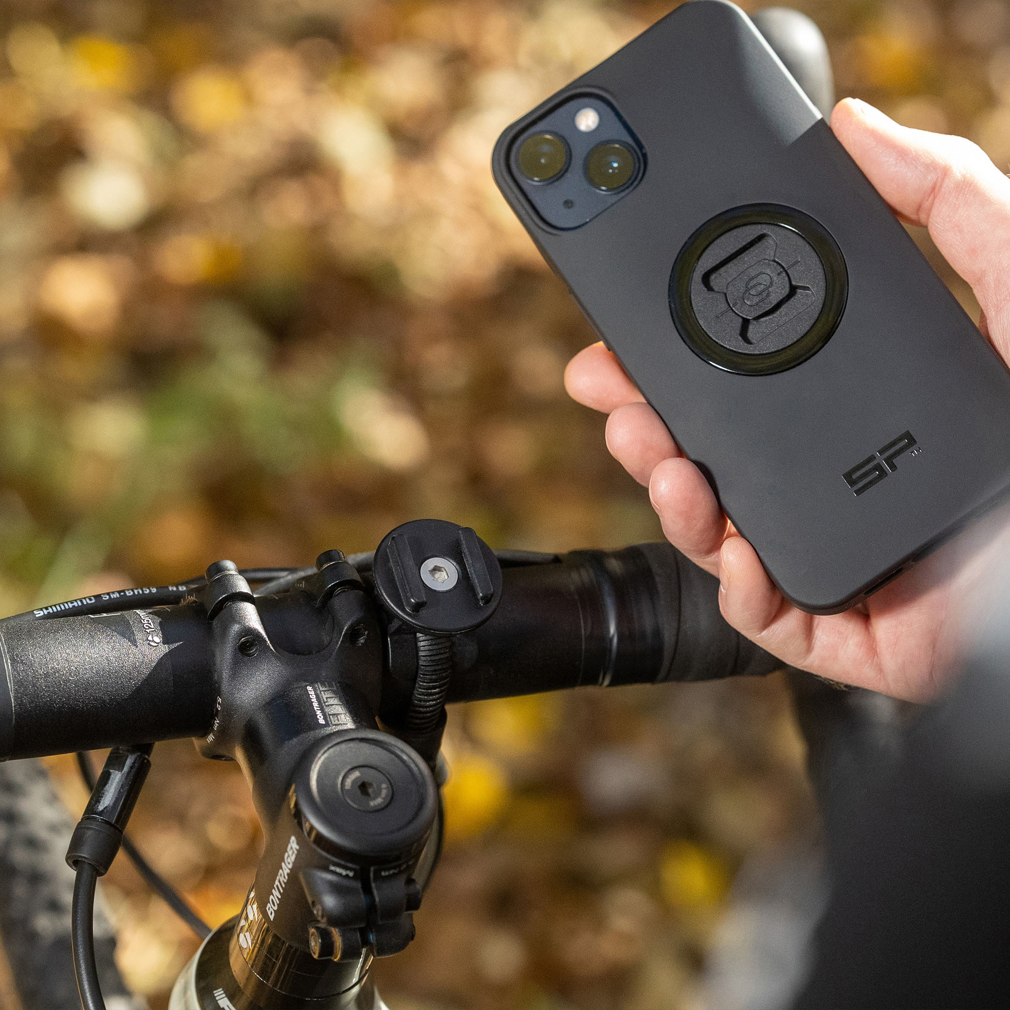 Držák mobilního telefonu pro jízdní kola SP CONNECT MICRO BIKE MOUNT 53341 na řídítka nebo představec o průměru mezi 22 a 42 mm