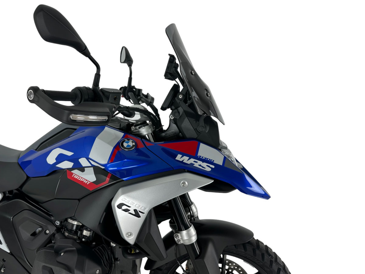 Plexi motocyklu WRS STANDARD PLUS pro BMW R 1300 GS ABS rok 2023-2024 barva tmavě kouřová