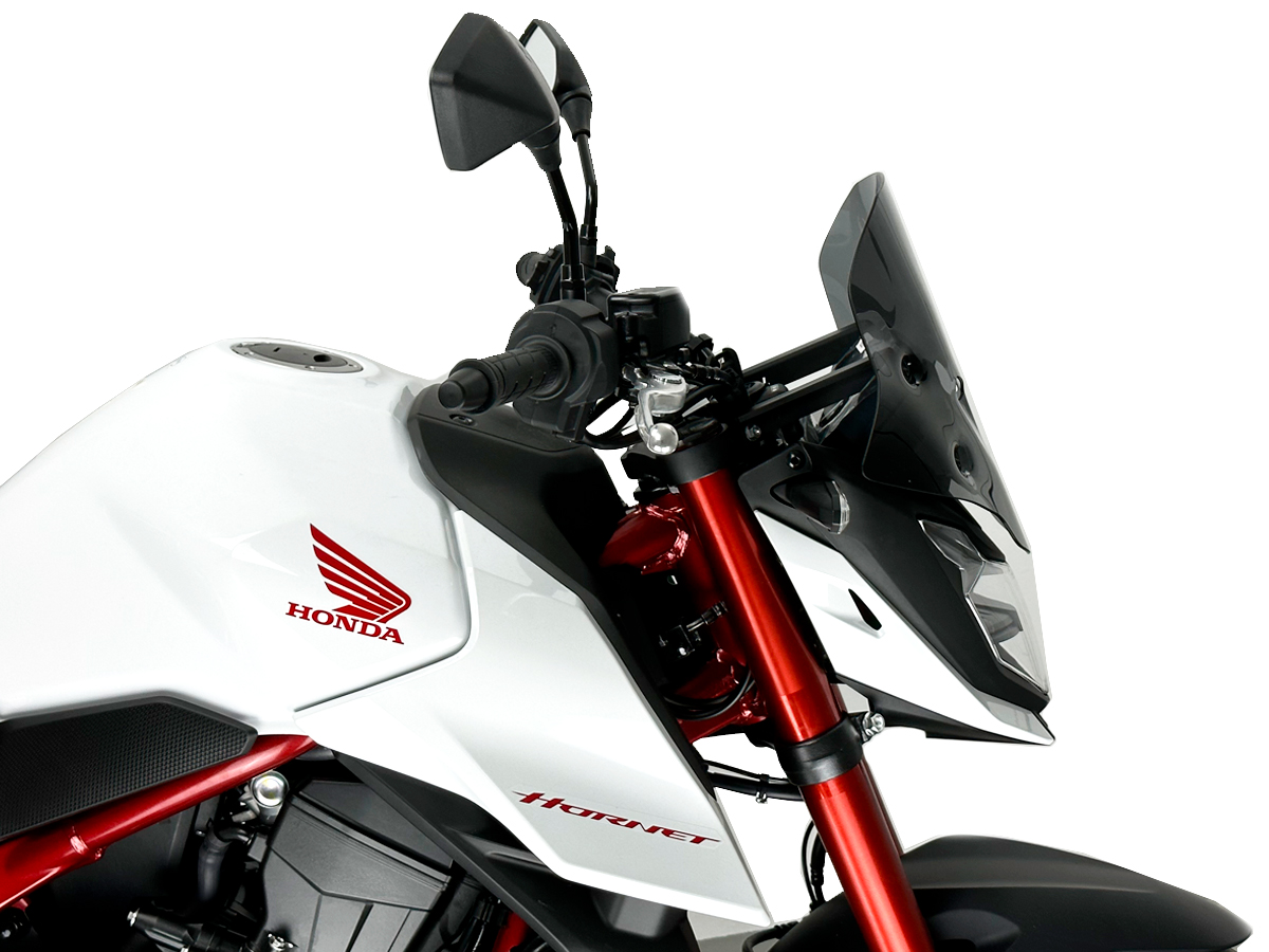 Plexi motocyklu WRS verze SPORT pro HONDA HORNET 750 ABS rok 2023-2024 barva tmavě kouřová, výška plexi 32 cm