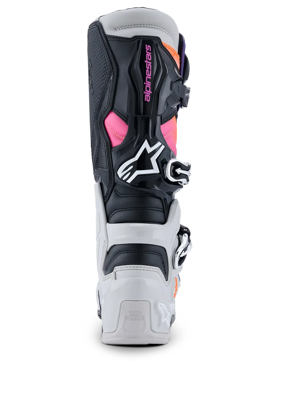 Motokrosové boty / mx obuv ALPINESTARS TECH 7 / 2012025-157 barva černá/oranžová fluo/šedá/magenta 26