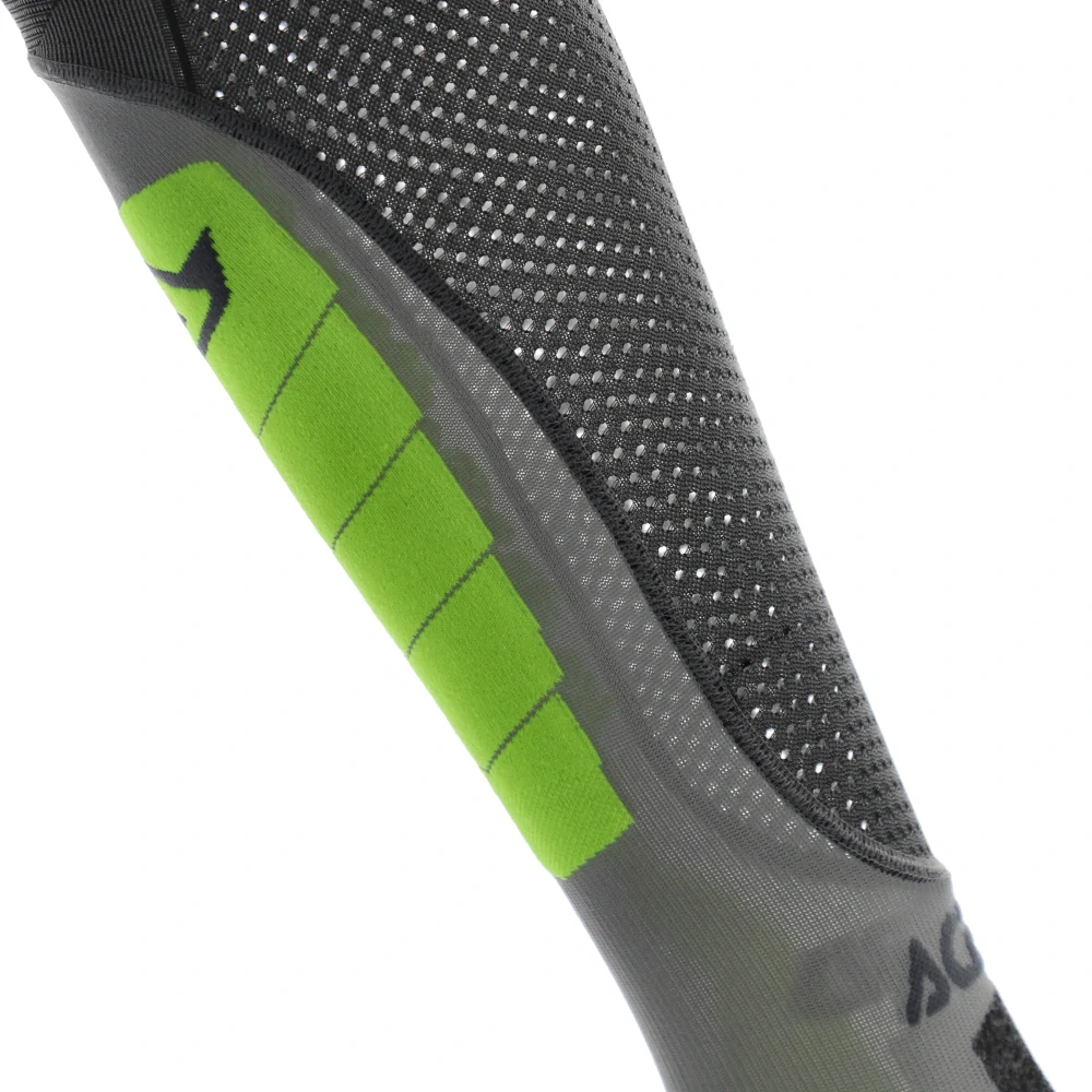 Motokrosové nadkolenky / vysoké motokosové ponožky ACERBIS X-LEG PRO VENTED barva šedá/žlutá fluo 