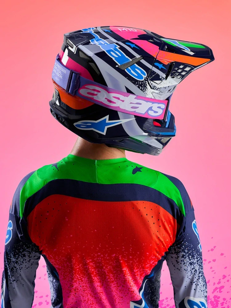 Limitovaná edice-motokrosový dres ALPINESTARS SUPERTECH TOMAC LIMITED EDITION RECORDS COLLECTION (šedá/multicolor) 2026