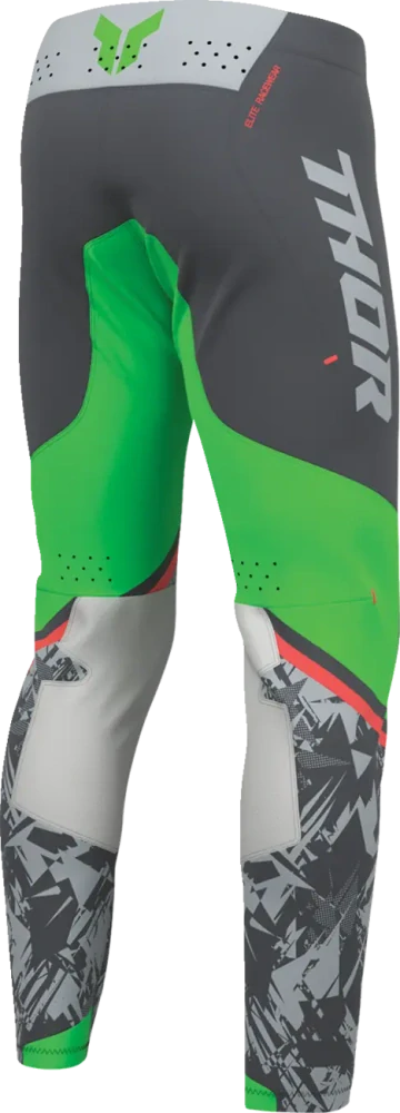 Dětský motokrosový komplet kalhot a dresu THOR SPORTMODE PUNKD barva šedá/zelená