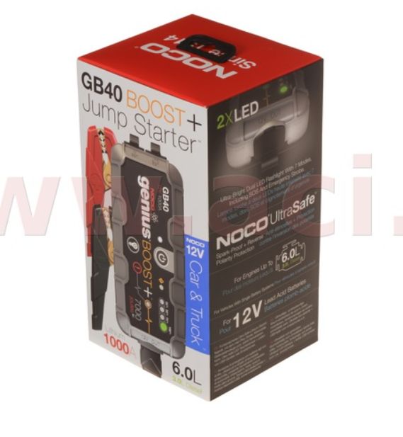 A STARTOVACÍ BOX + POWER BANKA NOCO GENIUS GB40 STARTOVACÍ PROUD 1000 A