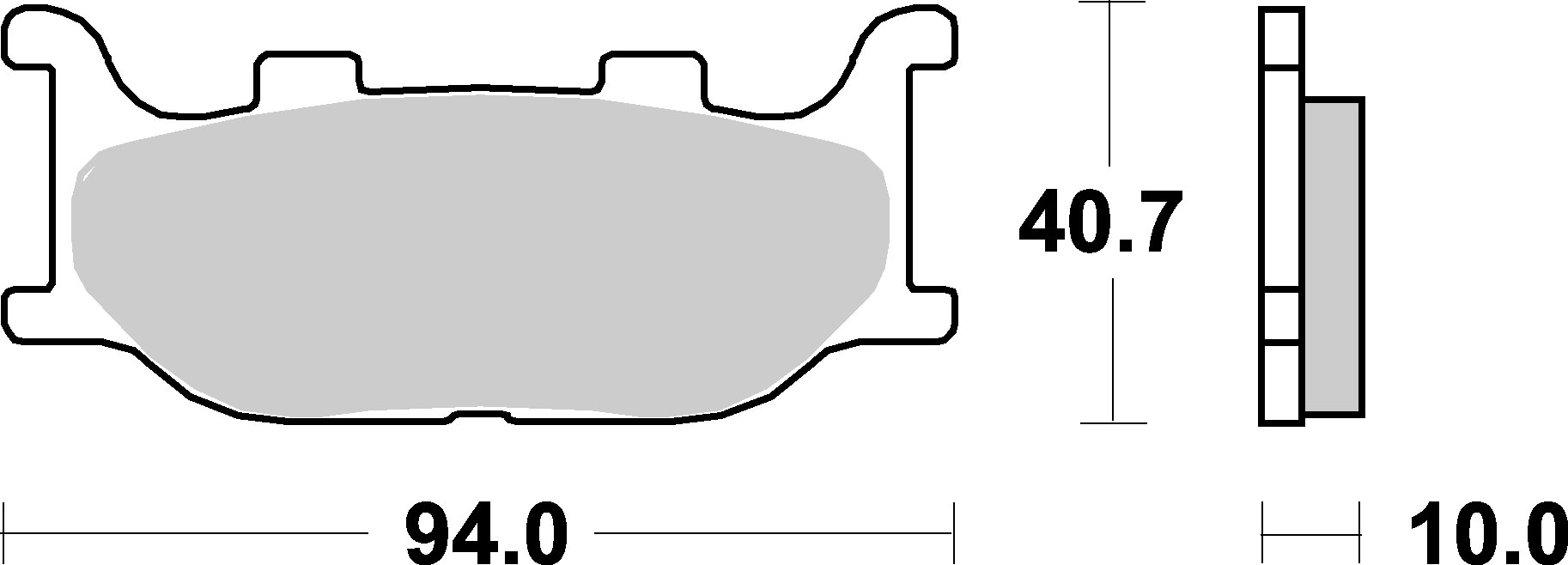 Brzdové destičky YAMAHA SR 125 97-02