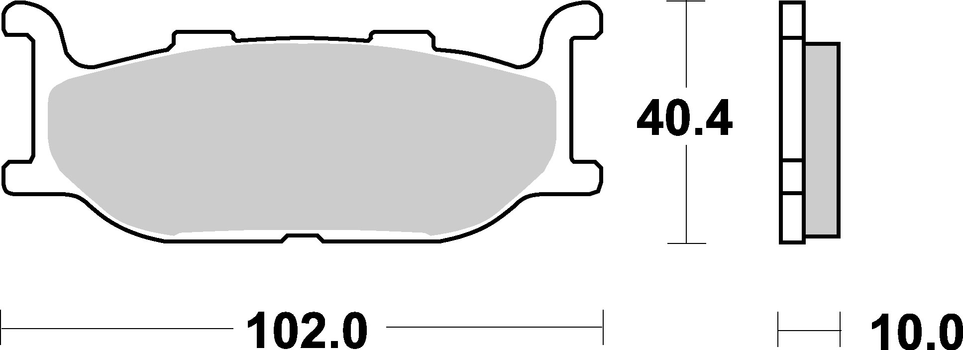 Brzdové destičky YAMAHA XJ 600 DIVERSION 91-97