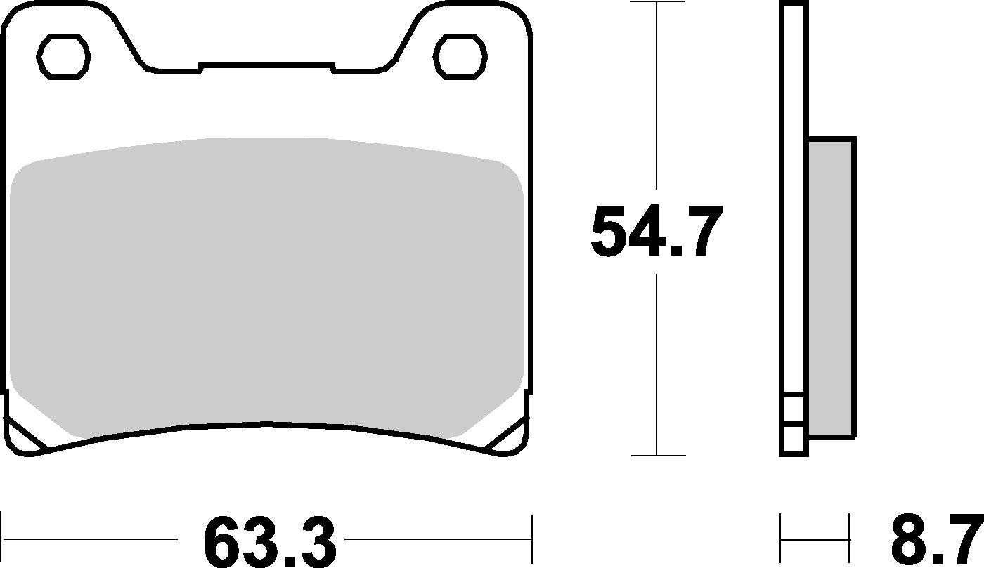 Brzdové destičky YAMAHA FZ 750 87-88
