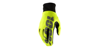 a Motokrosové rukavice 100% BRISKER  HYDROMATIC ŽLUTÁ FLUO vel. XXL