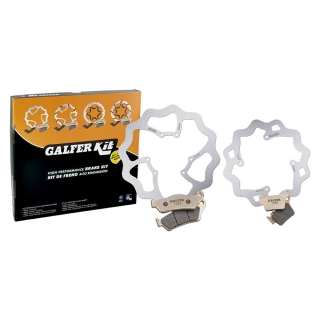 Brzdový kit kotoučů včetně brzdových destiček GALFER KIT pro HONDA CRF 250/450 od roku 2015 a víš