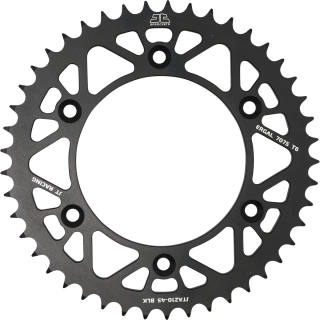Hliníková rozeta JT SPROCKETS pro HONDA CR 125 R 1987-2007 černá, 49 zubů