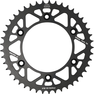 Hliníková rozeta JT SPROCKETS pro HONDA CR 250 R 1986-2007 černá, 49 zubů