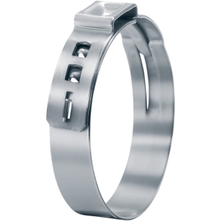 Nerezová objímka / svorka pro motocyklové hadice OETIKER CLAMP rozměr 11,3 - 13,8 mm, 10 kusů v balení