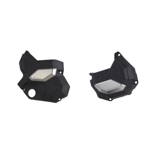 Sada odolných krytů alternátoru a spojky motocyklu POLISPORT KIT ENGINE COVER pro KAWASAKI NINJA 650 2017-2022