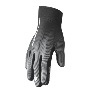 a Motokrosové - enduro - MTB rukavice THOR AGILE RIVAL tech černá/bílá vel. S
