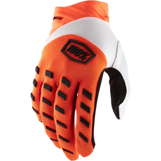 A Motokrosové a MTB rukavice 100% AIRMATIC fluo oranžová - pár velikost S 