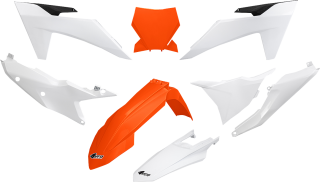 Sada plastů motocyklu UFO pro KTM SX-F 250/350/450 rok 2023-2025 , barva bílá/oranžová