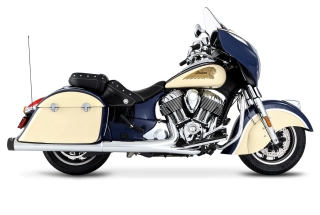 Koncovky výfuku RINEHART RACING SLIP ON MUFFLERS 4" pro INDIAN ROADMASTER/ ROADMASTER CLASSIC rok 2015-2023 viz popis, barva chrom/černá 