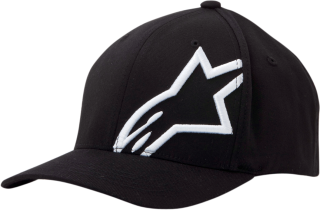 Pánská kšiltovka s prohnutým kšiltem ALPINESTARS HAT CORP SHFT 2 barva černá/bílá, velikost L/XL