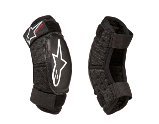 a Dětské loketní chrániče ALPINESTARS BIONIC KICKSTART černé, pro děti ve věku 7 až 9 let / pár 