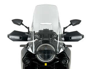 Plexi motocyklu WRS verze CAPONORD pro HUSQVARNA NORDEN 901 EXPEDITION rok 2023-2024 barva čirá, výška plexi 40 cm 