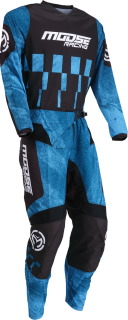 a Motokrosový /enduro komplet dresu+kalhoty MOOSE RACING QUALIFIER černá/modrá velikost XL + 36
