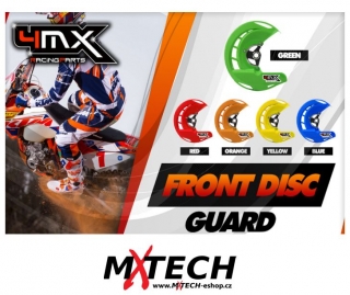 Chránič - kryt předního kotouče 4MX DISK GUARD KAWASAKI KX 450F 06-15 ZELENÝ