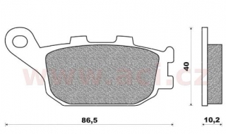 Brzdové destičky NEWFREN FD.0712 S2 HONDA