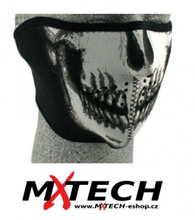 Ochranná neoprenová maska na obličej ZANHEADGEAR Skull face