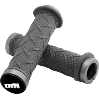 ATV gripy ODI GRIPS X-TREME LOCK-ON GRAY SILVER CLAMP 130 mm - MEDIUM