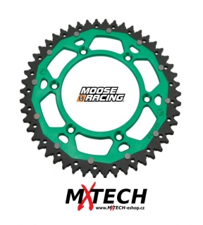 Rozeta MOOSE RACING DUAL SPROCKETS KAWASAKI - GREEN 51 ZUBŮ