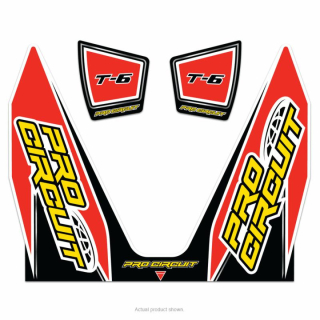 Set samolepek na výfuk PRO CIRCUIT KAWASAKI KX 450 F EXHAUST STICKER KIT T-6