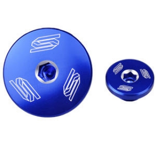 Zátka motoru boční SCAR ENGINE PLUG pro KAWASAKI KX 250/450 F modrá