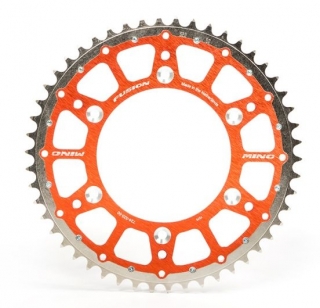 Rozeta MINO FUSION pro KTM SX 65 98-16 / HUSQVARNA 49 zubů oranžová