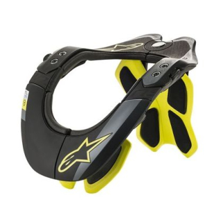 Krční chránič / chránič krční páteře ALPINESTARS BNS TECH-2 ČERNÁ/ŽLUTÁ FLUO vel. L/XL