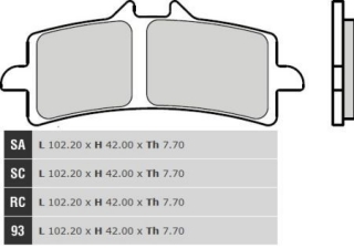 Brzdové destičky BREMBO pro Ducati Multistarda 15-18