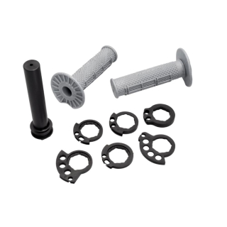 Gripy s plastem plynu pro řidítka NEKEN HANDLEBAR SFH  - GRIPS SFH ŠEDÉ - vnější průměr 28,5 mm