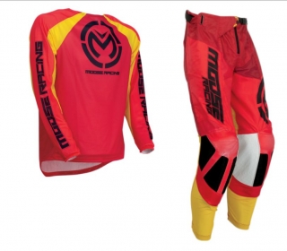 A Motokrosový komplet MOOSE RACING M1 RED/YELLOW vel. 38+XXL