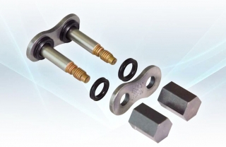 Samonýtovací spona řetězu EK CHAINS 530 MVXZ2 barva zlatá - 1 kus