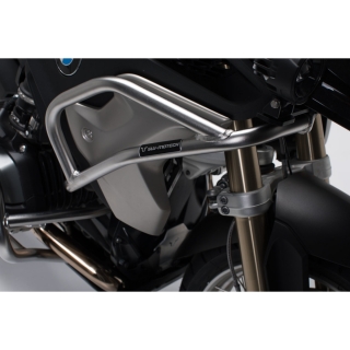 Horní padací rám motocyklu SW-MOTECH pro BMW R 1200 GS ABS Exclusive/RALLYE / HP / Adventure Triple Black viz popis, barva stříbrná