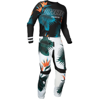 A Motokrosový - enduro komplet THOR PULSE RACER TROPHIX vel. 34+L