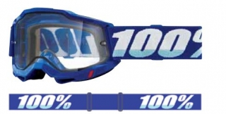 Motokrosové brýle 100% ACCURI ENDURO MX BLUE s dvojitým čirým objektivem  